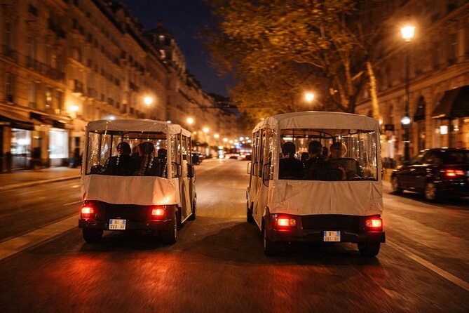 Paris by Night 2 Hour Private Golf Cart Tour
